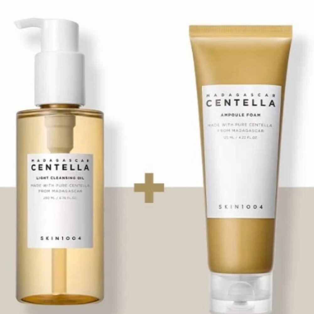 SKIN 1004 Madagascar Centella Light Cleansing Oil + Ampoule Foam Duo Set 2-PC - Picture 2 of 8